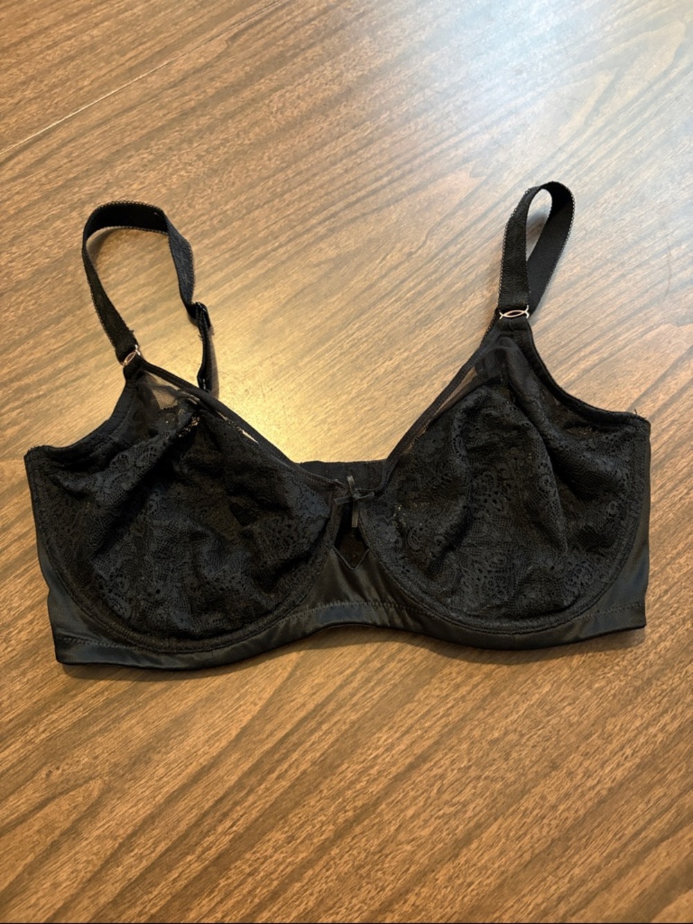 HSIA 34G Black Lace Underwire Bra
